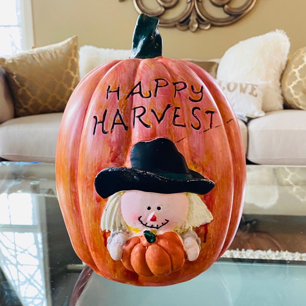 Decorative Fall Harvest Halloween Pumpkin